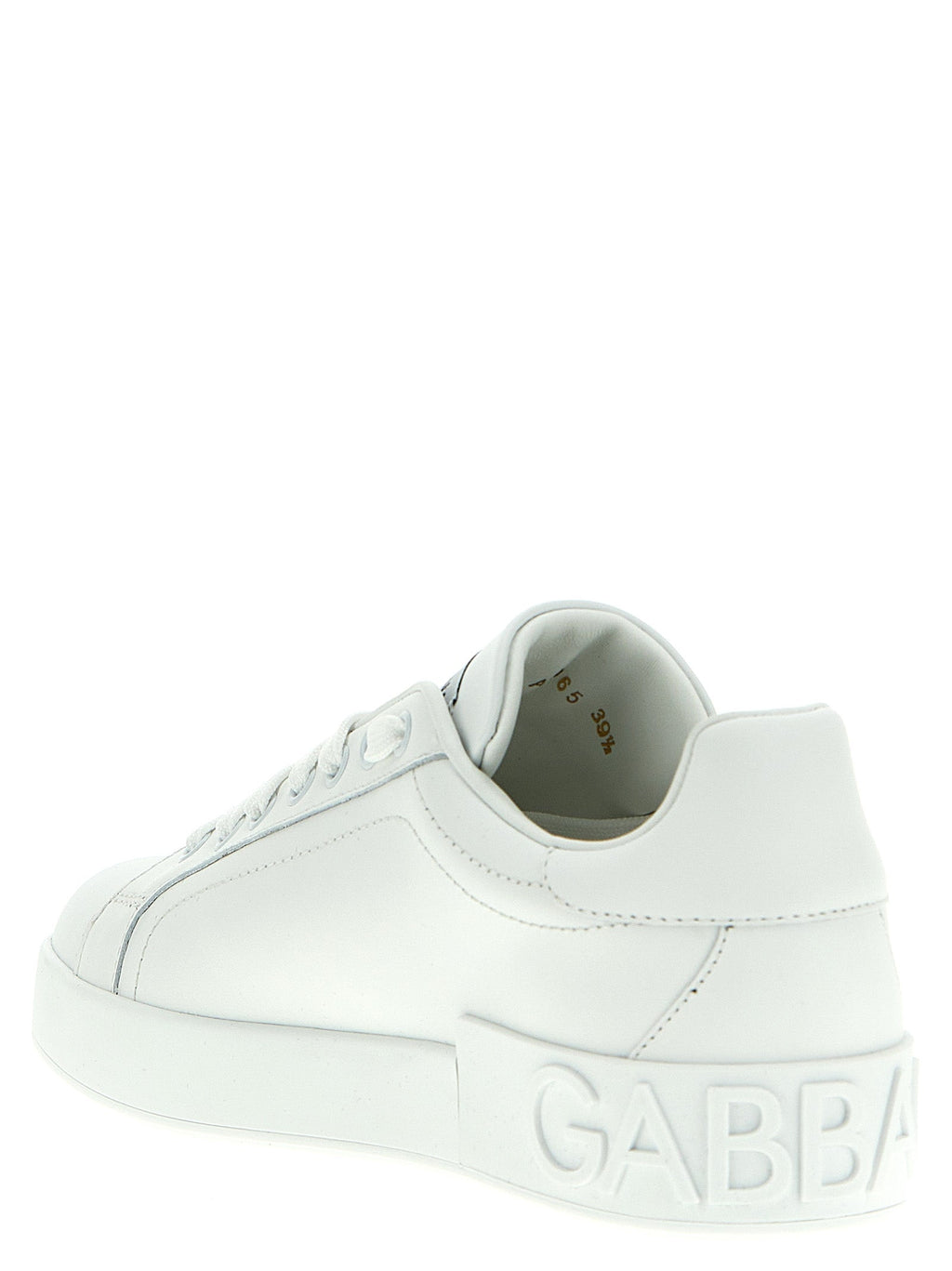 Dolce & Gabbana White Calfskin Low Top Sneakers