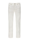 Department 5 White Cotton Straight-Leg Jeans