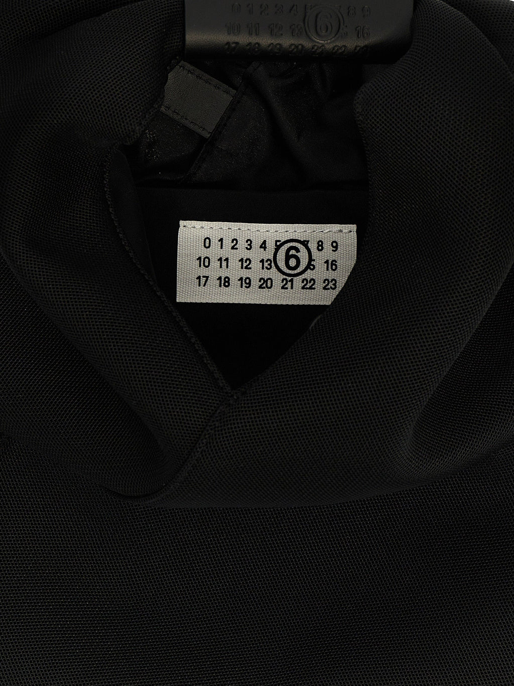 MM6 Maison Margiela Black Polyester Shoulder Bag