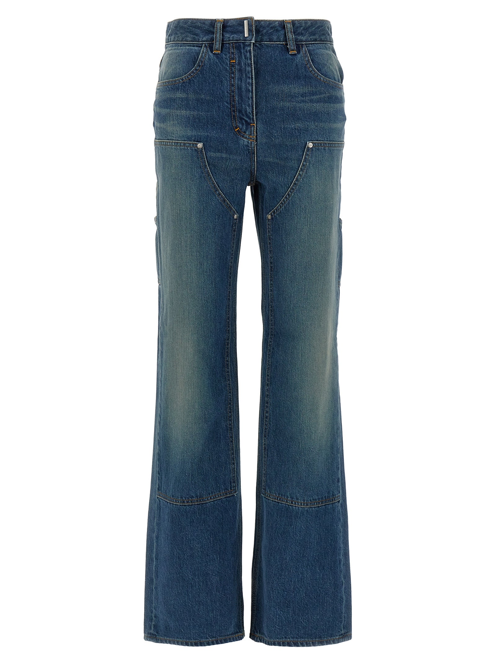 Givenchy Blue Cotton Flared Jeans