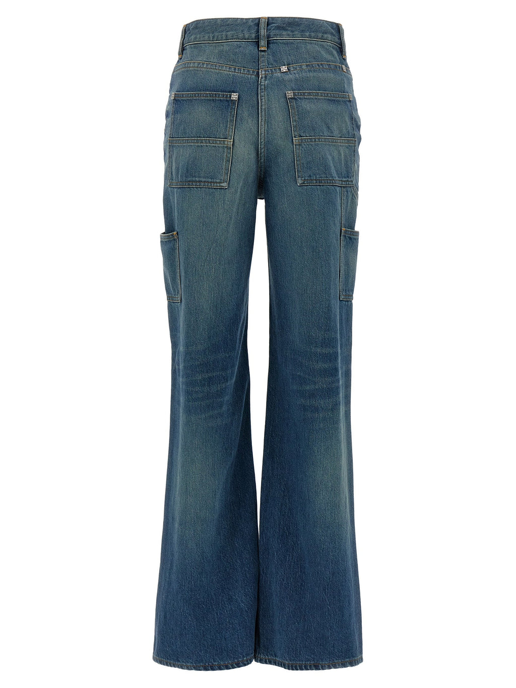 Givenchy Blue Cotton Flared Jeans