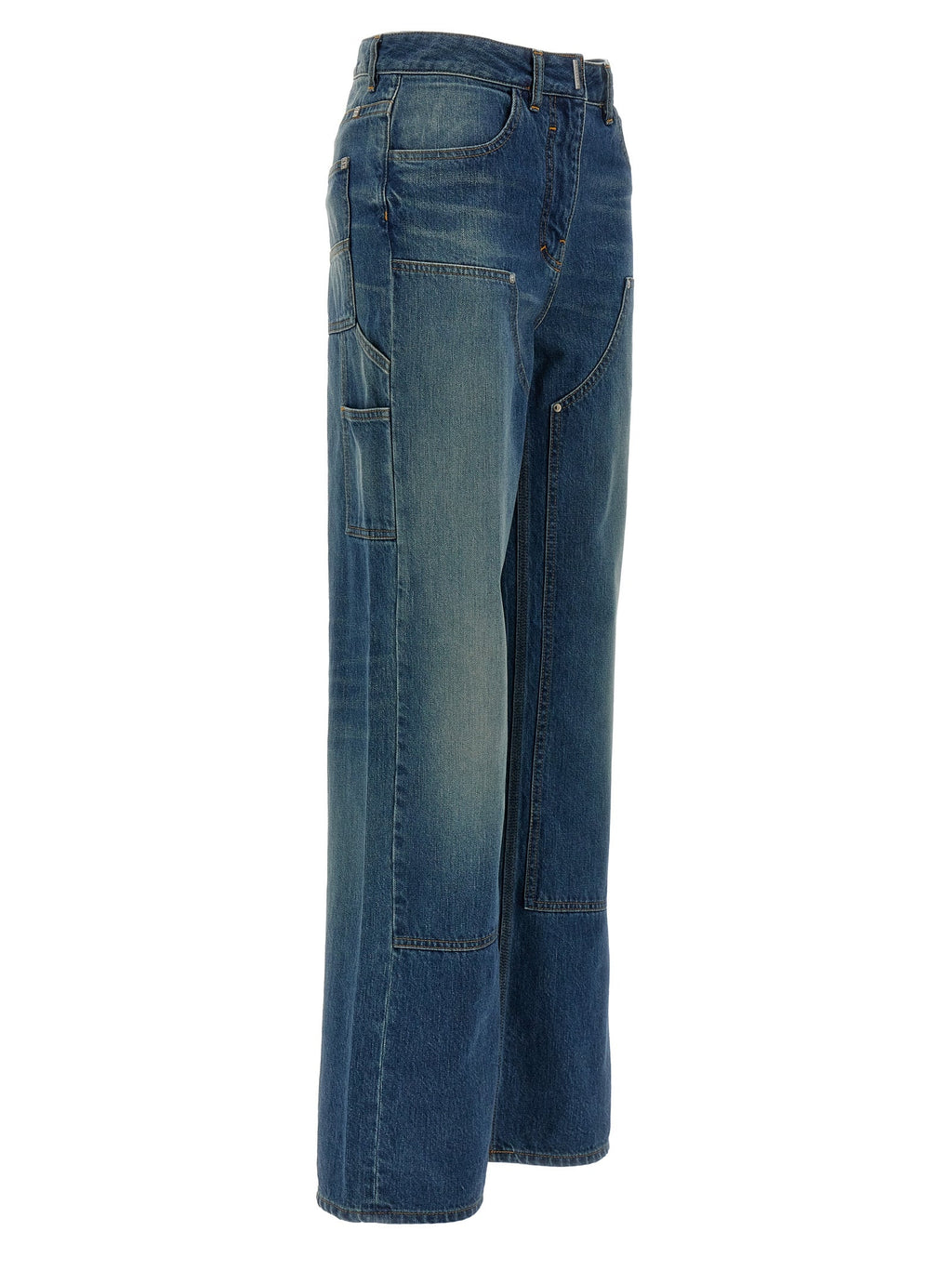 Givenchy Blue Cotton Flared Jeans
