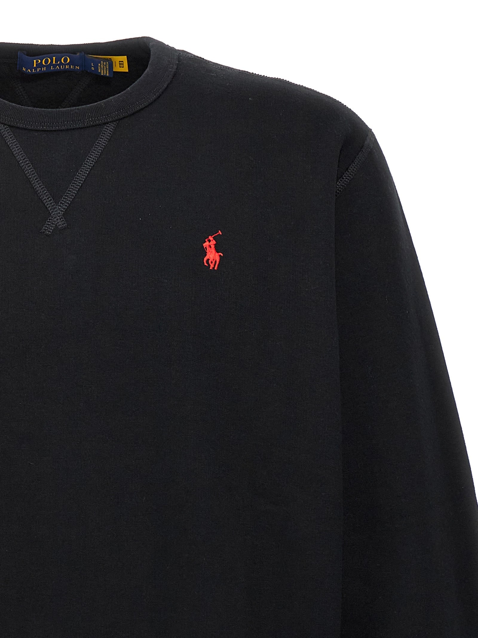 Polo Ralph Lauren Black Cotton Sweatshirt