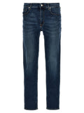 Department 5 Blue Cotton Straight-Leg Jeans