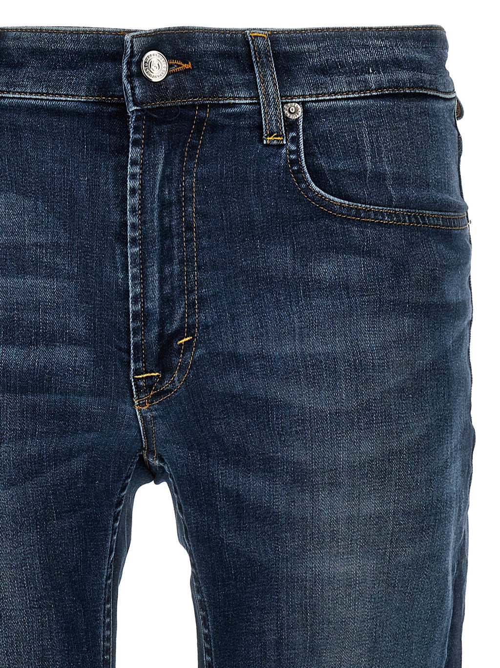 Department 5 Blue Cotton Straight-Leg Jeans