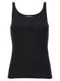 Dolce & Gabbana Black Cotton Tank Tops