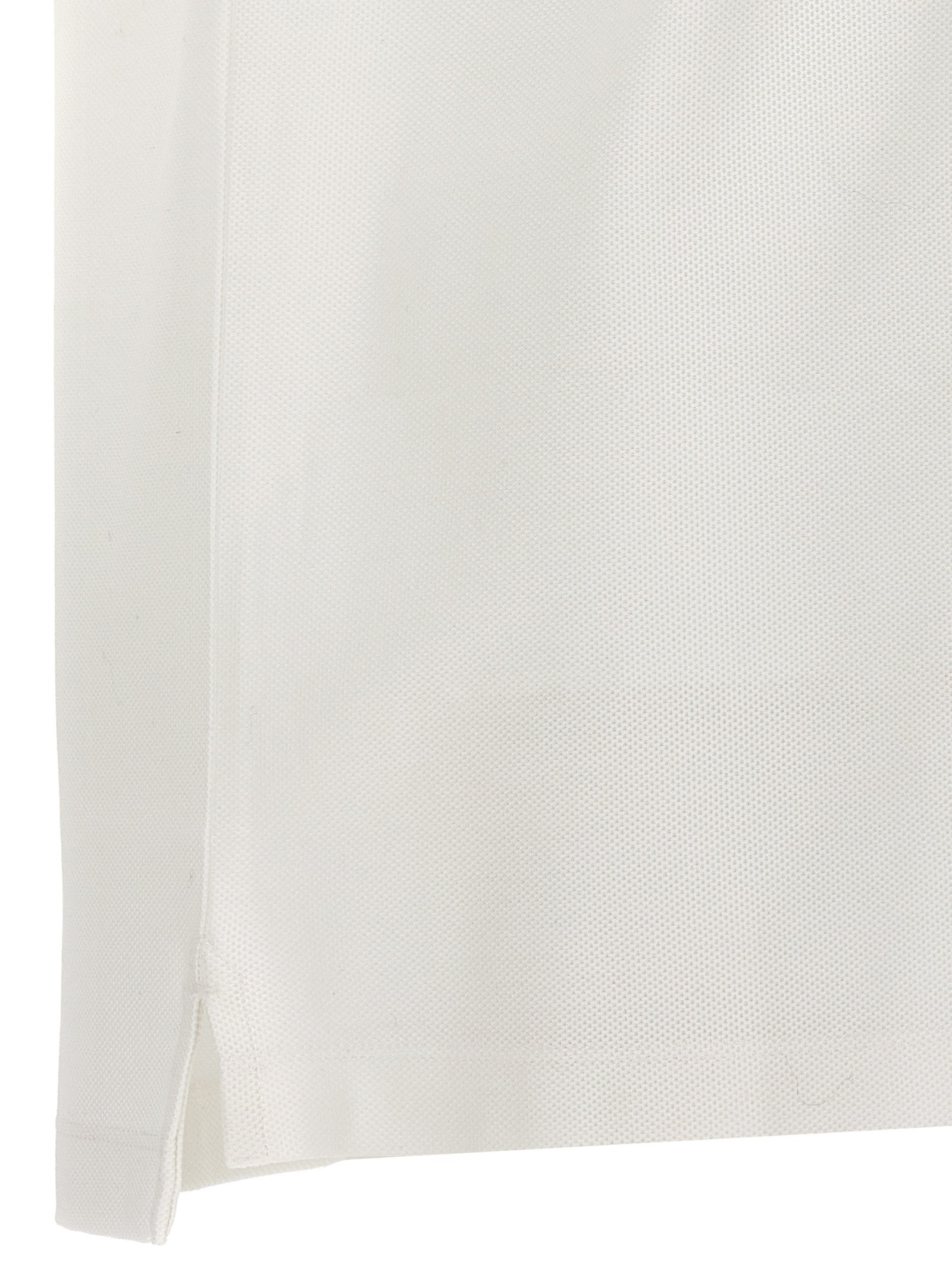 Burberry White Cotton Polo Shirt