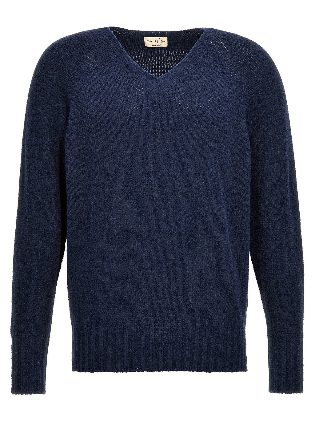 MA'RY'YA Blue Cotton Cardigan