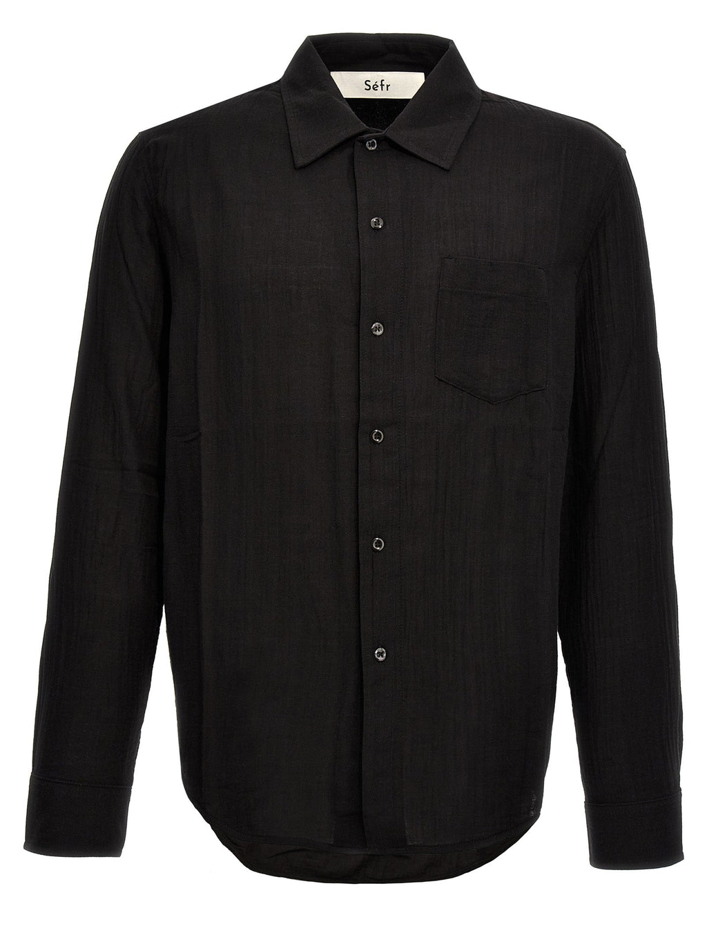 SÉFR Black Cotton Blouse