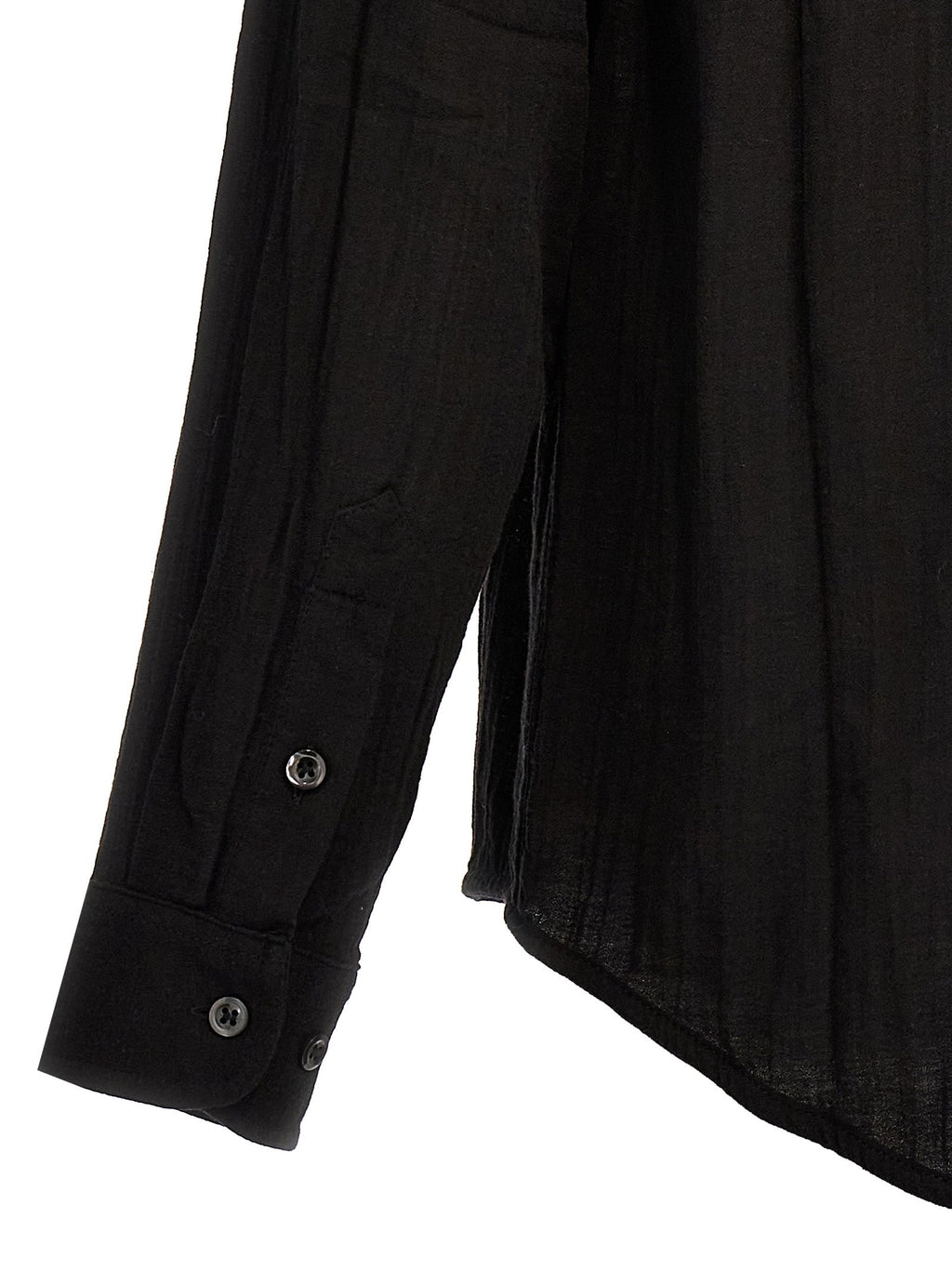SÉFR Black Cotton Blouse