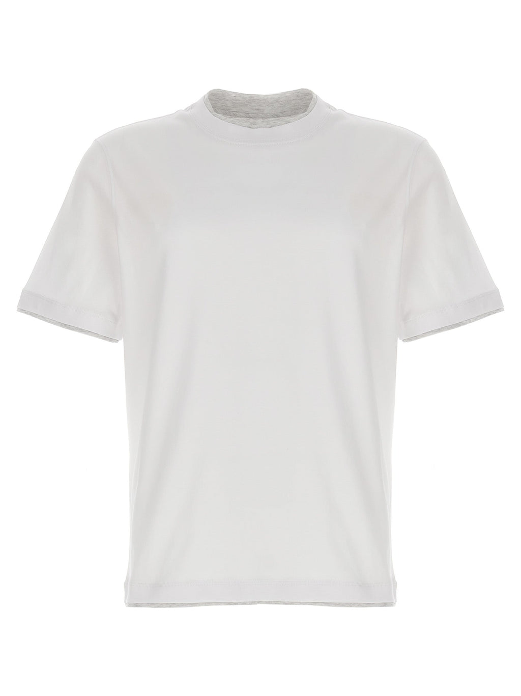 Brunello Cucinelli White Cotton T-Shirt