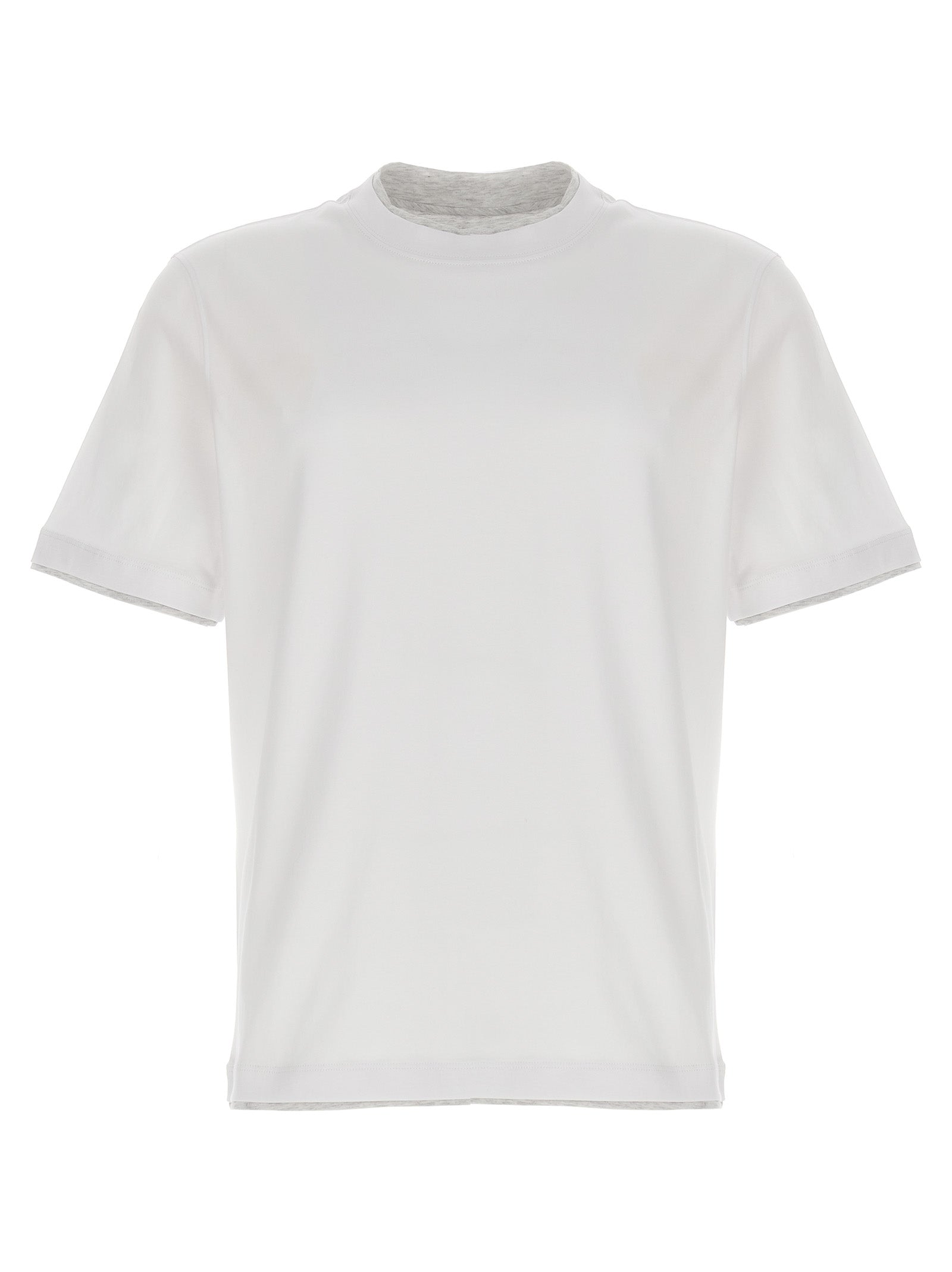 Brunello Cucinelli White Cotton T-Shirt