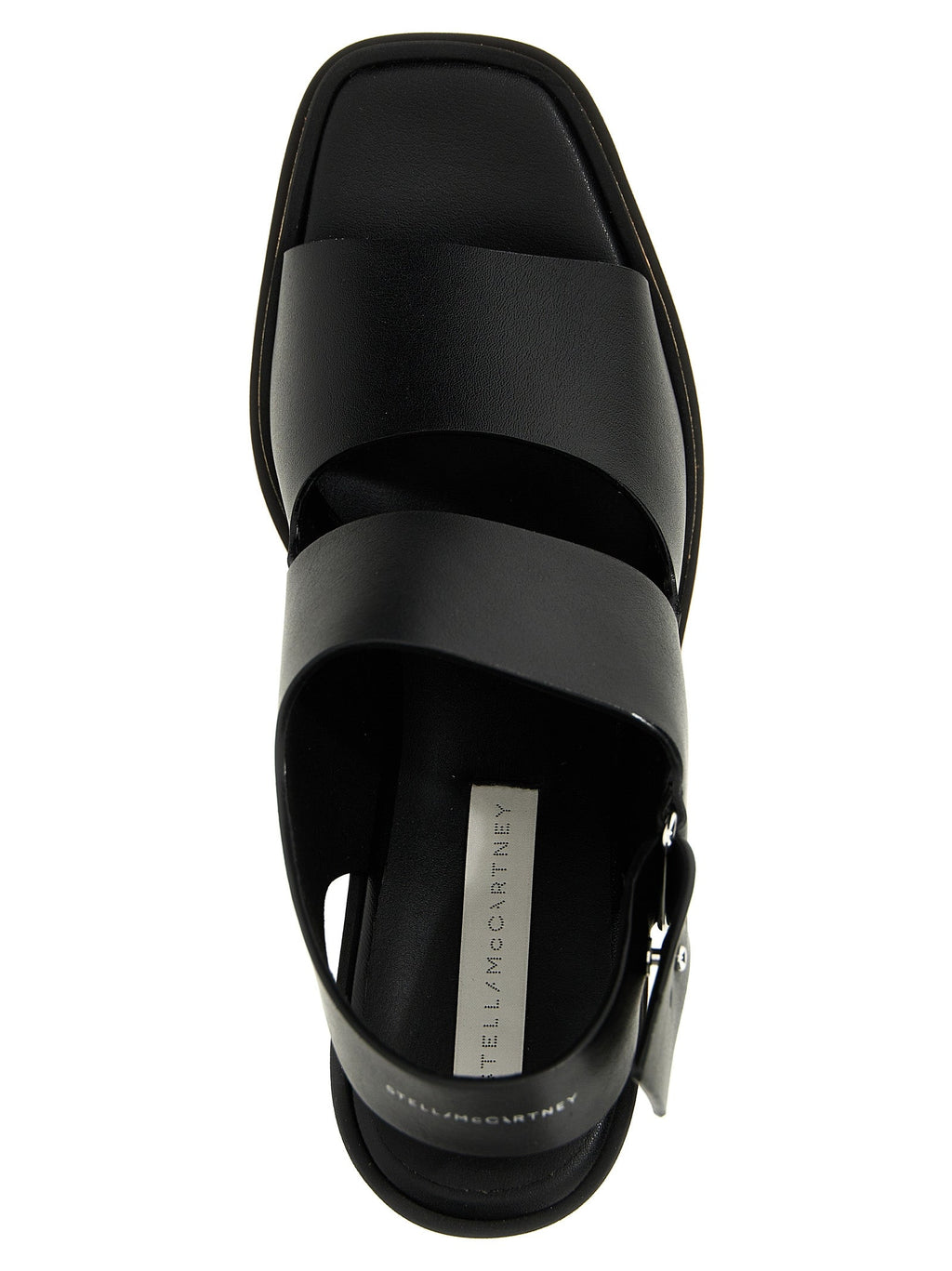 Stella McCartney Black Polyester Wedge Sandals