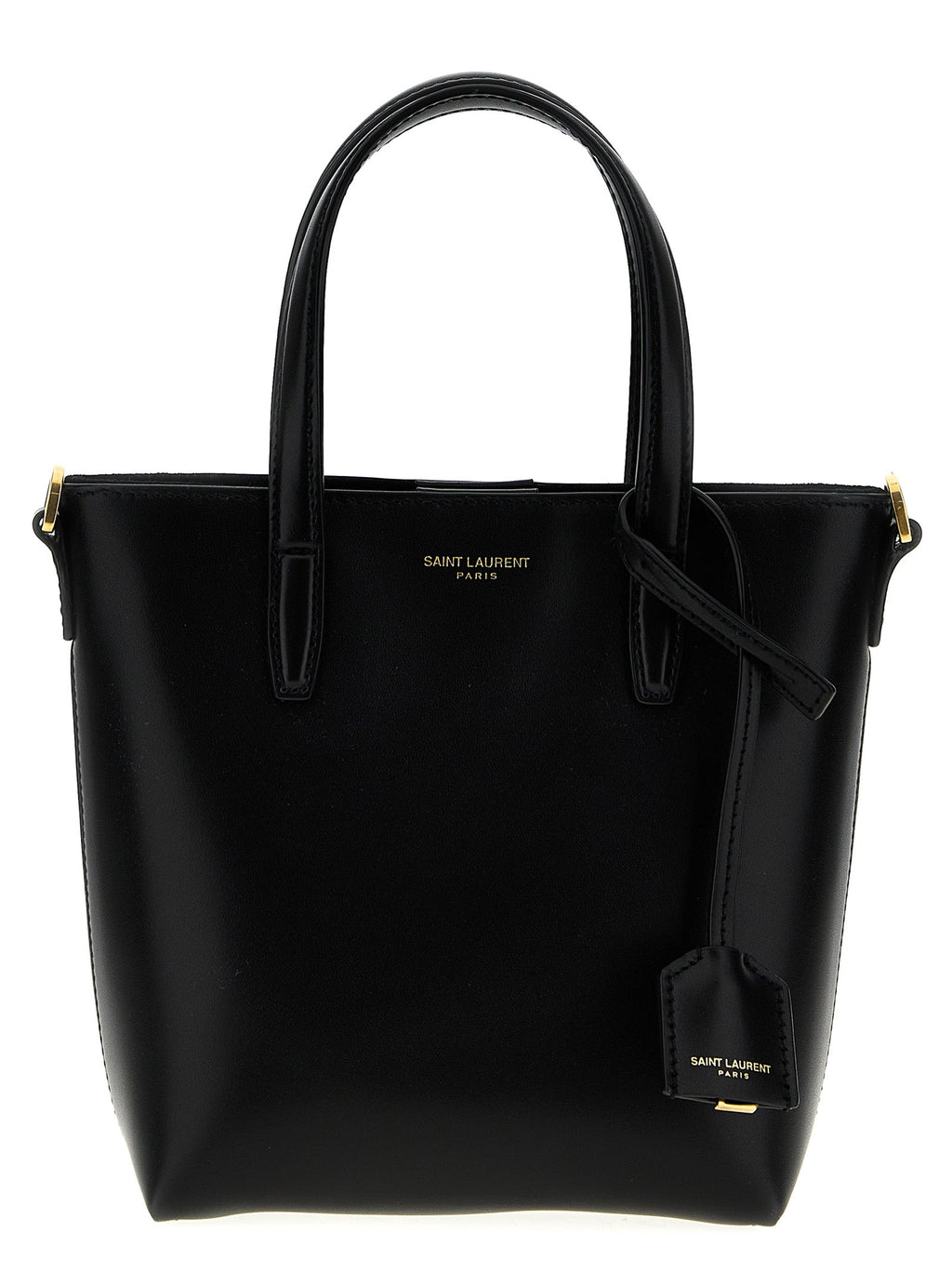 Saint Laurent Black Calfskin Tote Bag