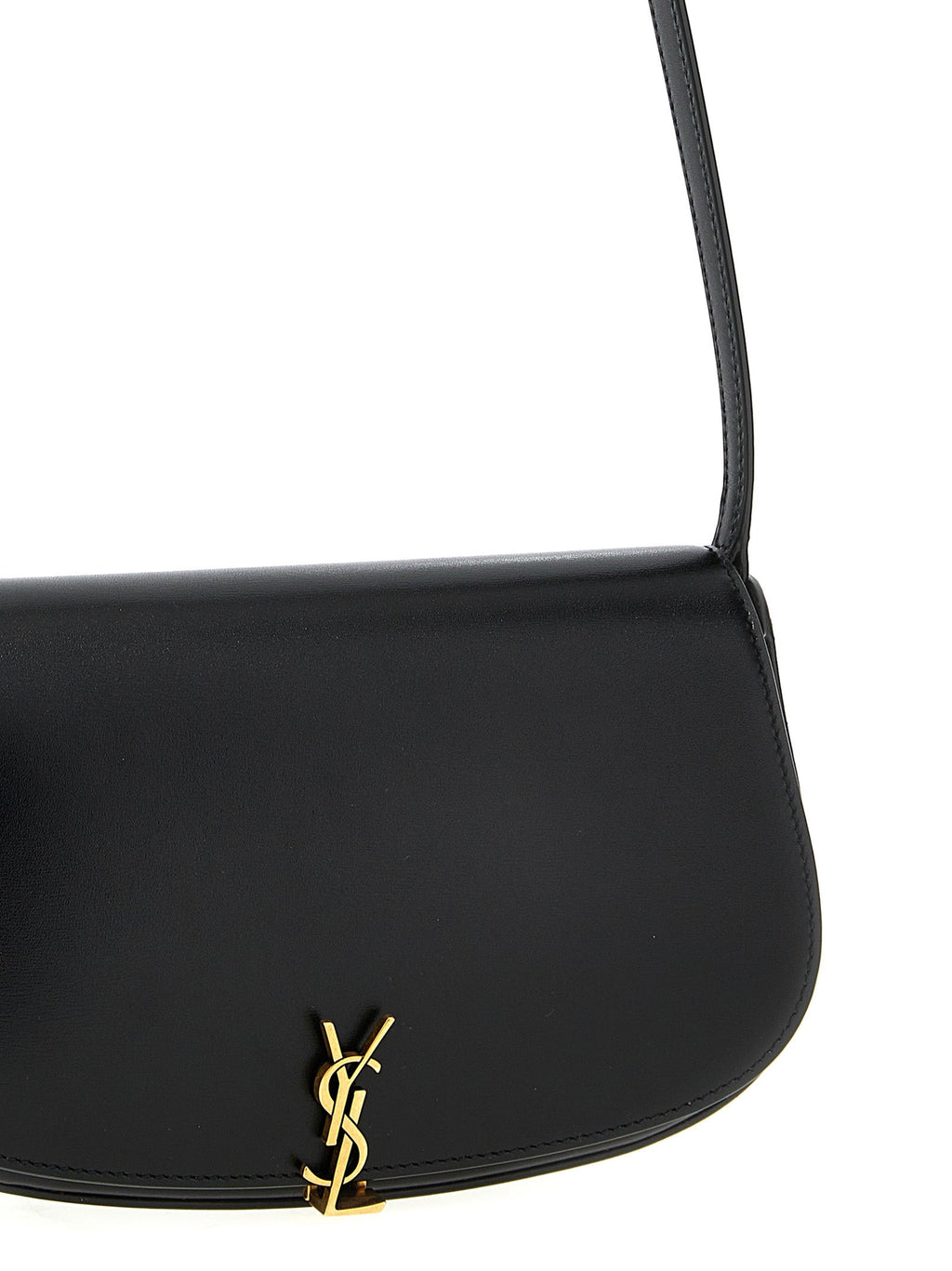 Saint Laurent Black Calfskin Shoulder Bag