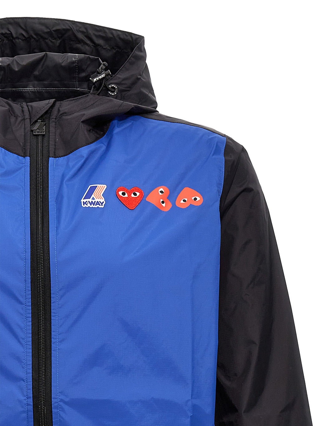 Comme Des Garçons Play Blue Nylon Shell Jacket