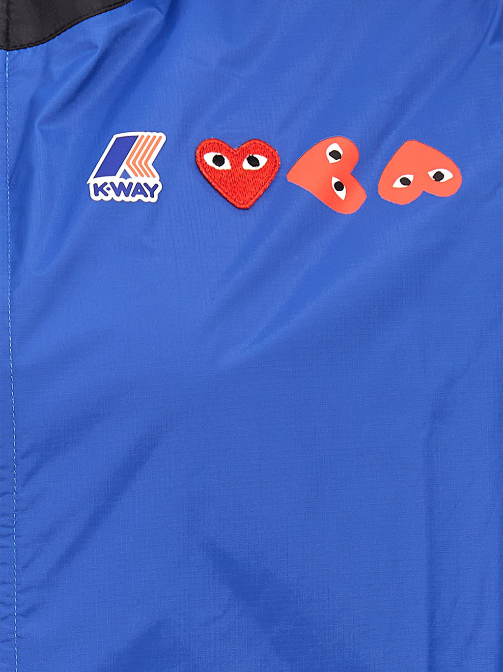 Comme Des Garçons Play Blue Nylon Shell Jacket