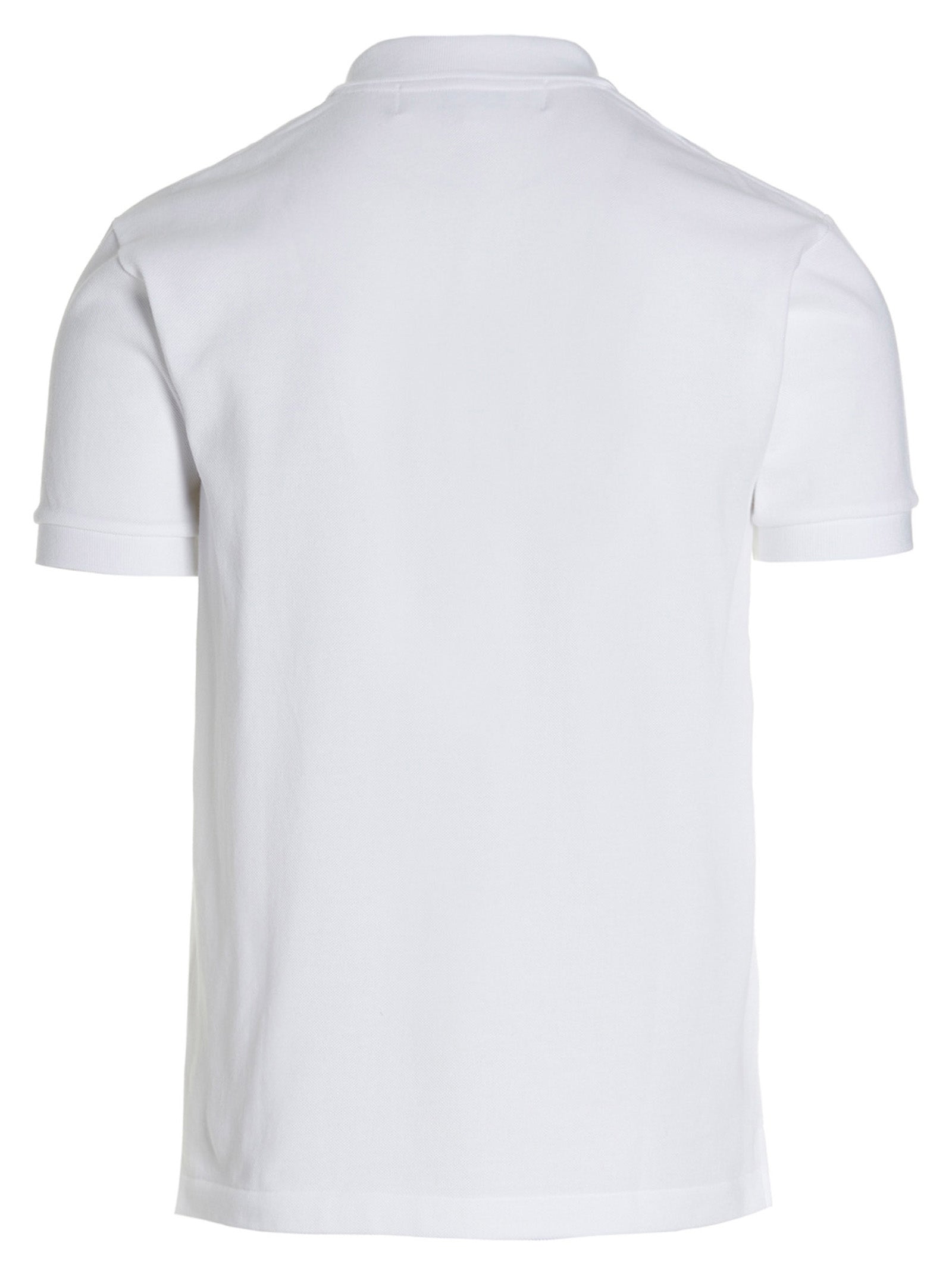 Comme Des Garçons Play White Cotton Polo Shirt