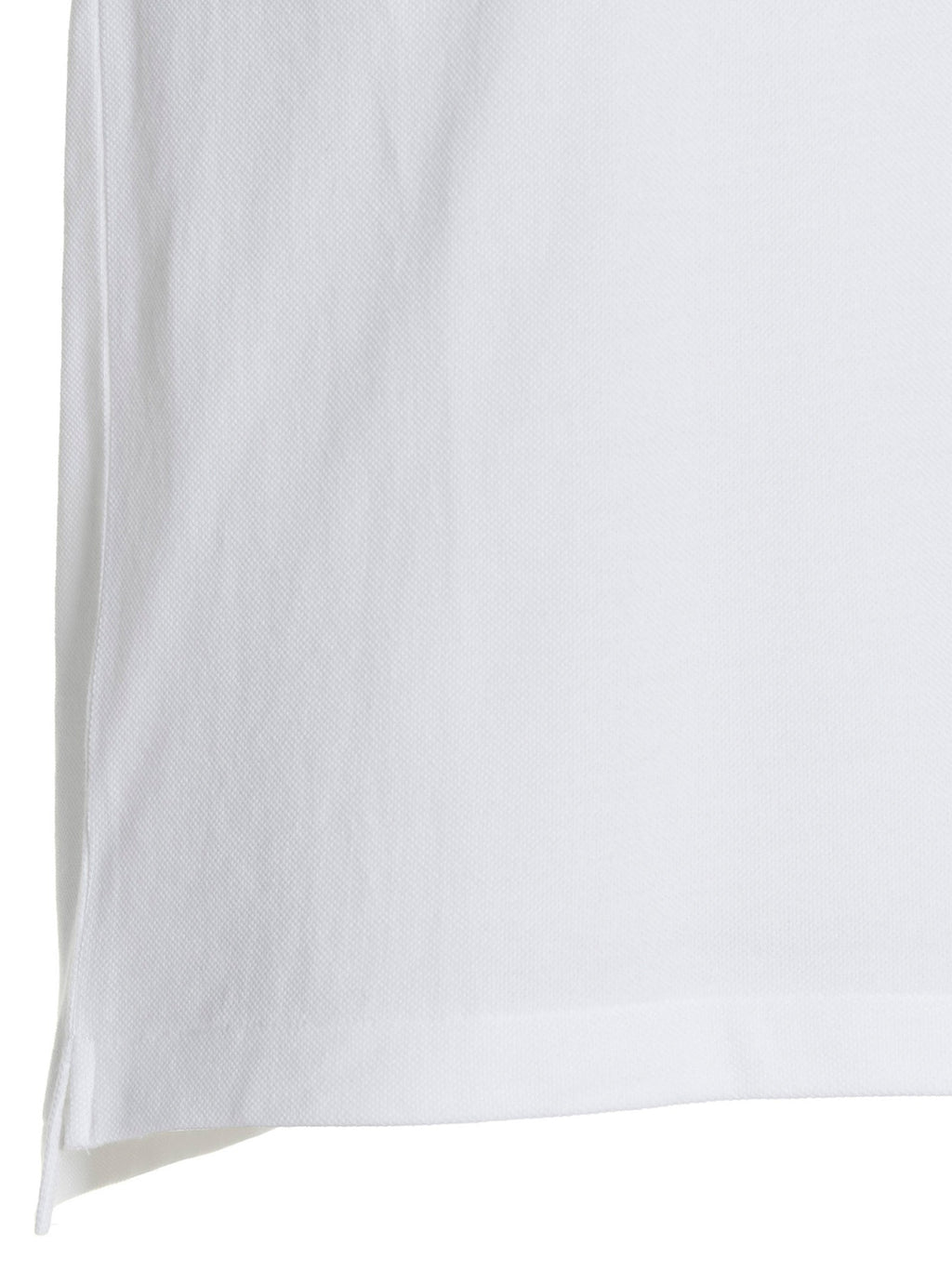 Comme Des Garçons Play White Cotton Polo Shirt
