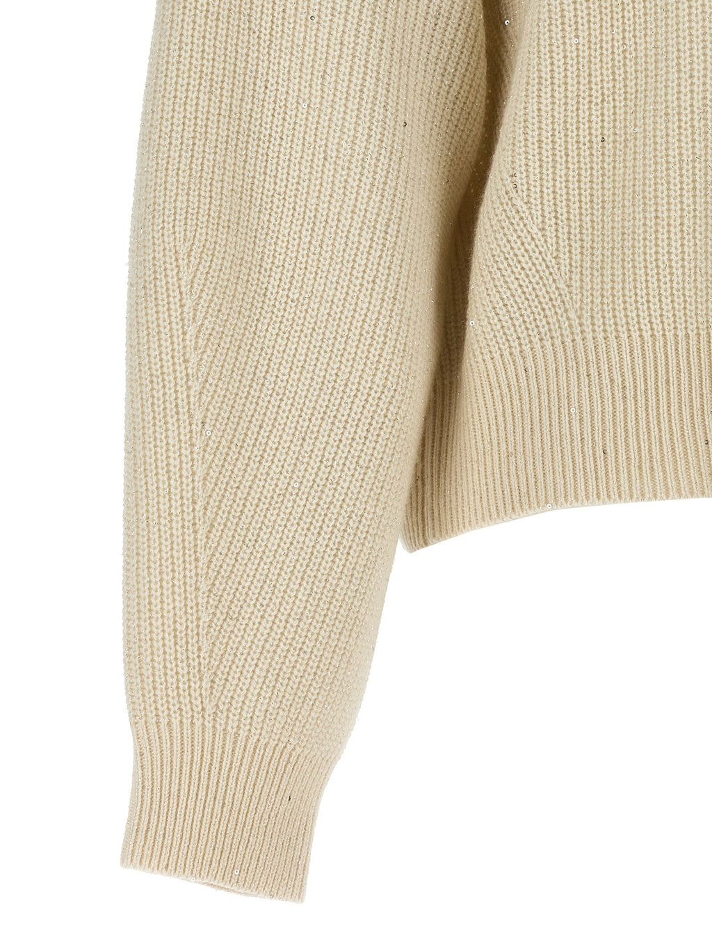 Brunello Cucinelli White Cashmere Cardigan