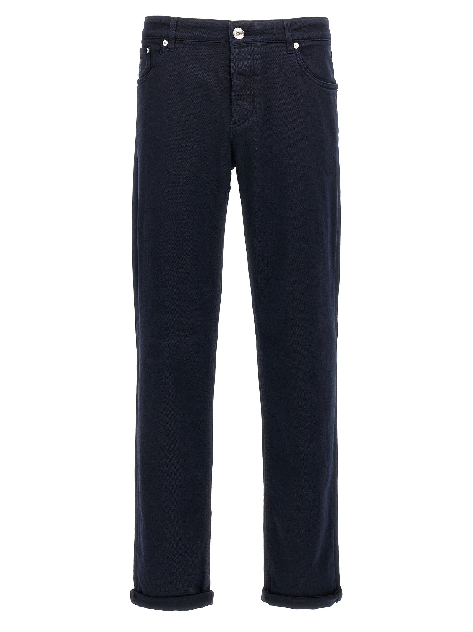 Brunello Cucinelli Blue Cotton Jeans Denim