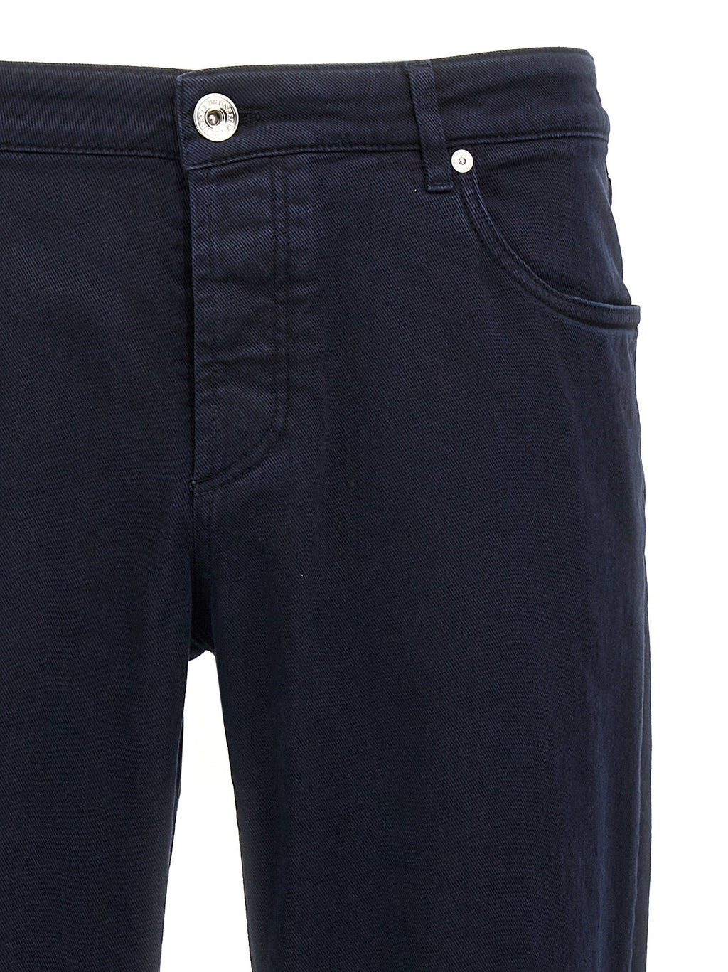 Brunello Cucinelli Blue Cotton Jeans Denim