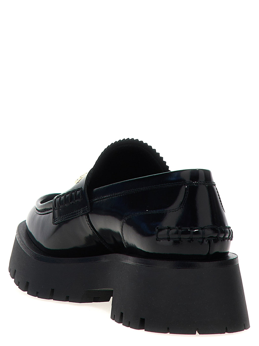 Alexander Wang Black Cowhide Slip-On Loafers