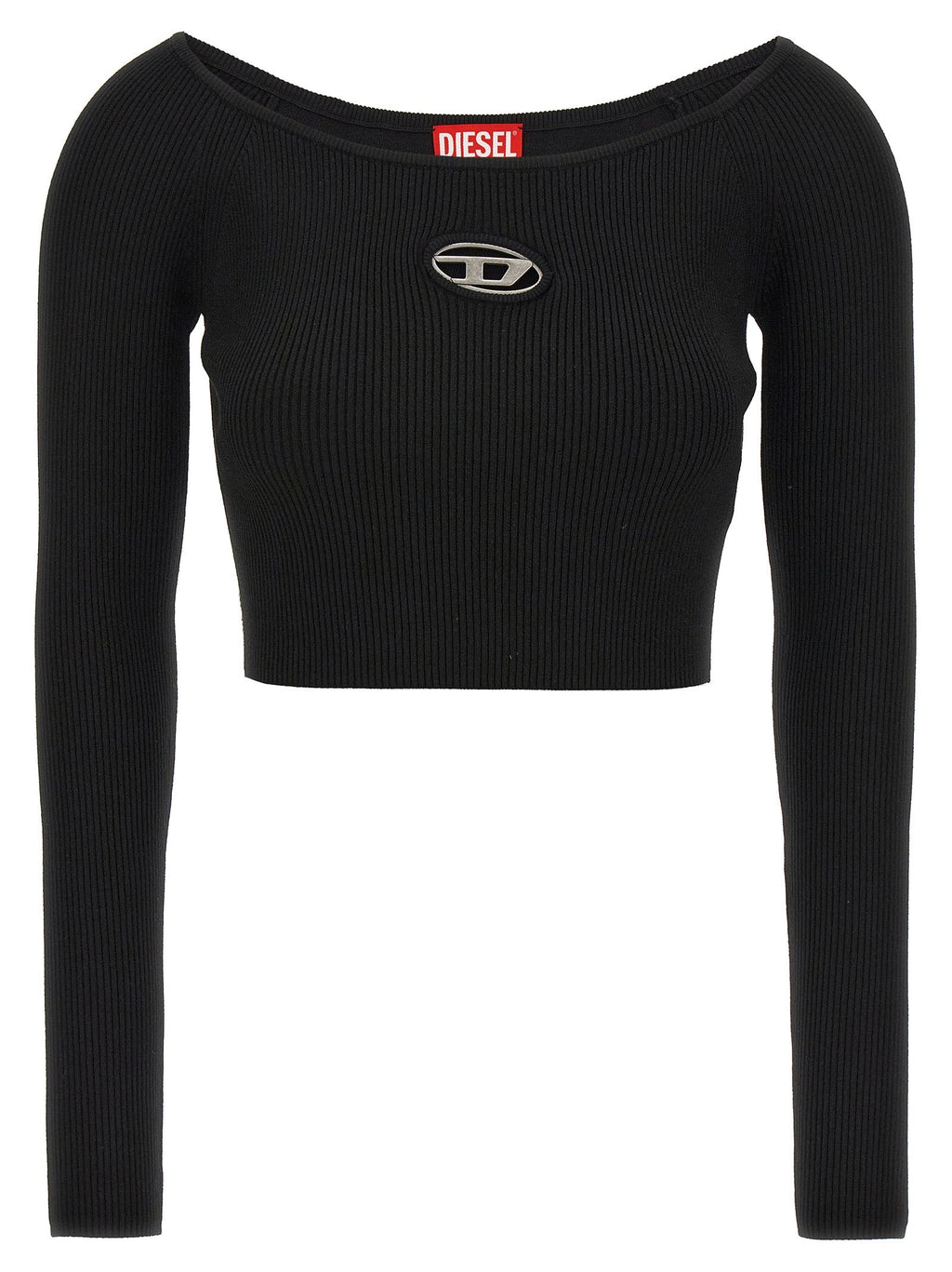 Diesel Black Viscose Cardigan