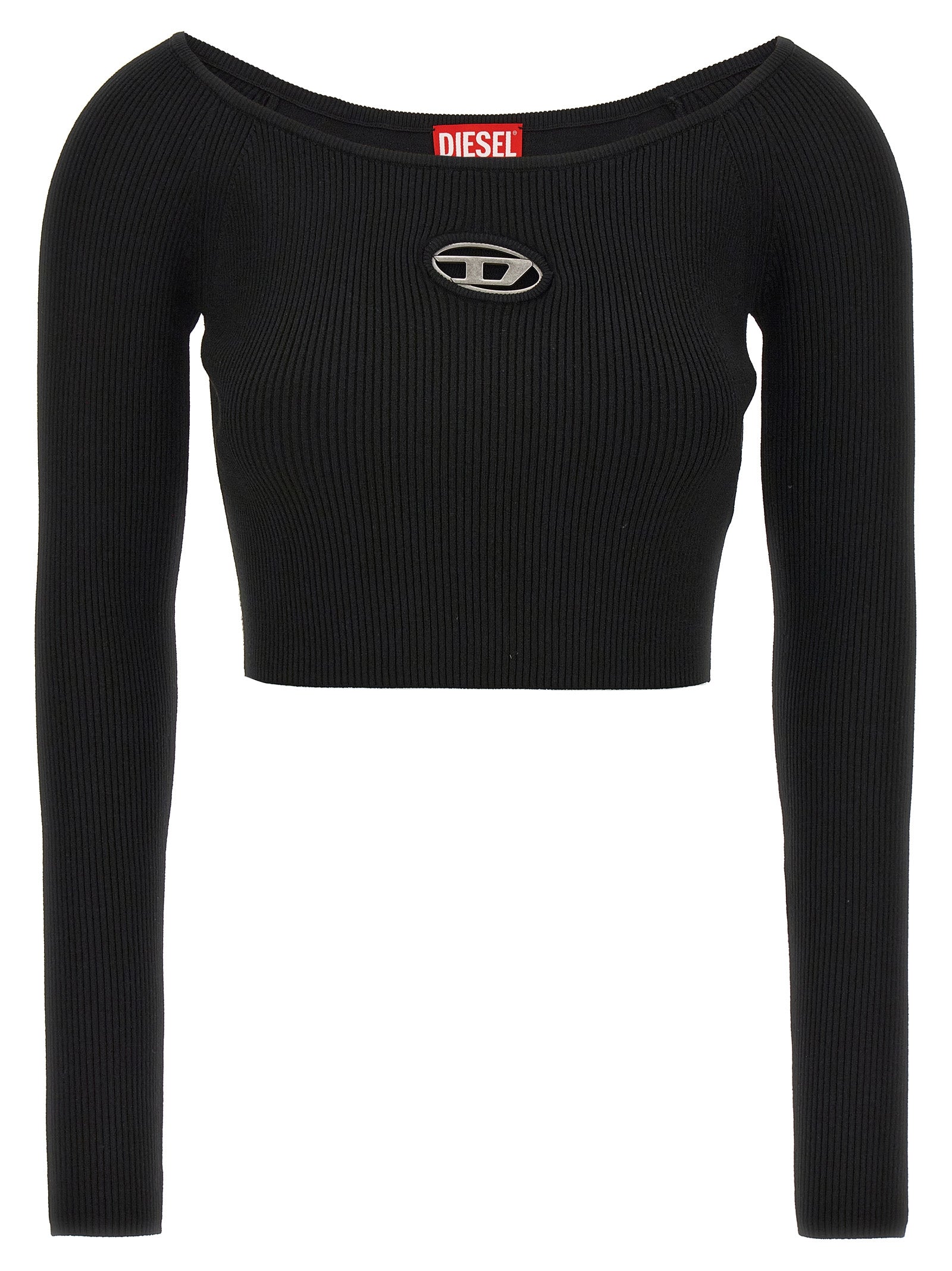 Diesel Black Viscose Cardigan