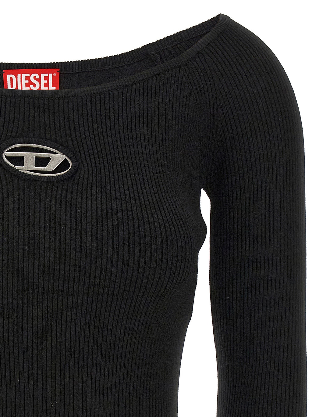Diesel Black Viscose Cardigan
