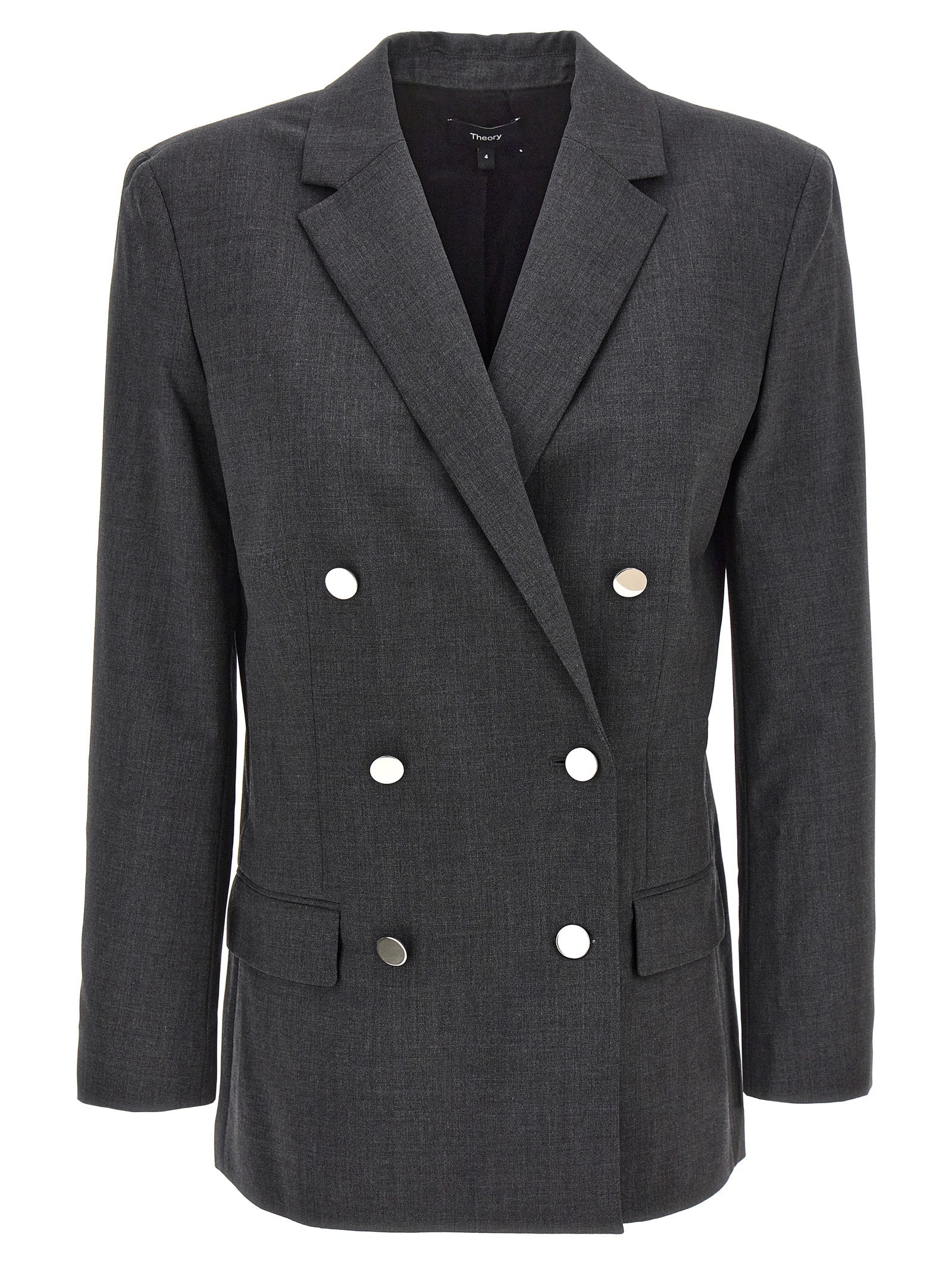 Theory Gray Wool Blazer