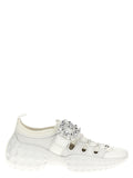 Roger Vivier White Polyamide Athletic Sneakers
