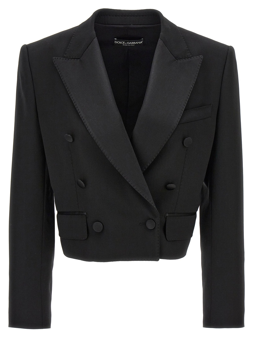 Dolce & Gabbana Black Virgin Wool Blazer