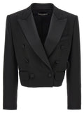 Dolce & Gabbana Black Virgin Wool Blazer