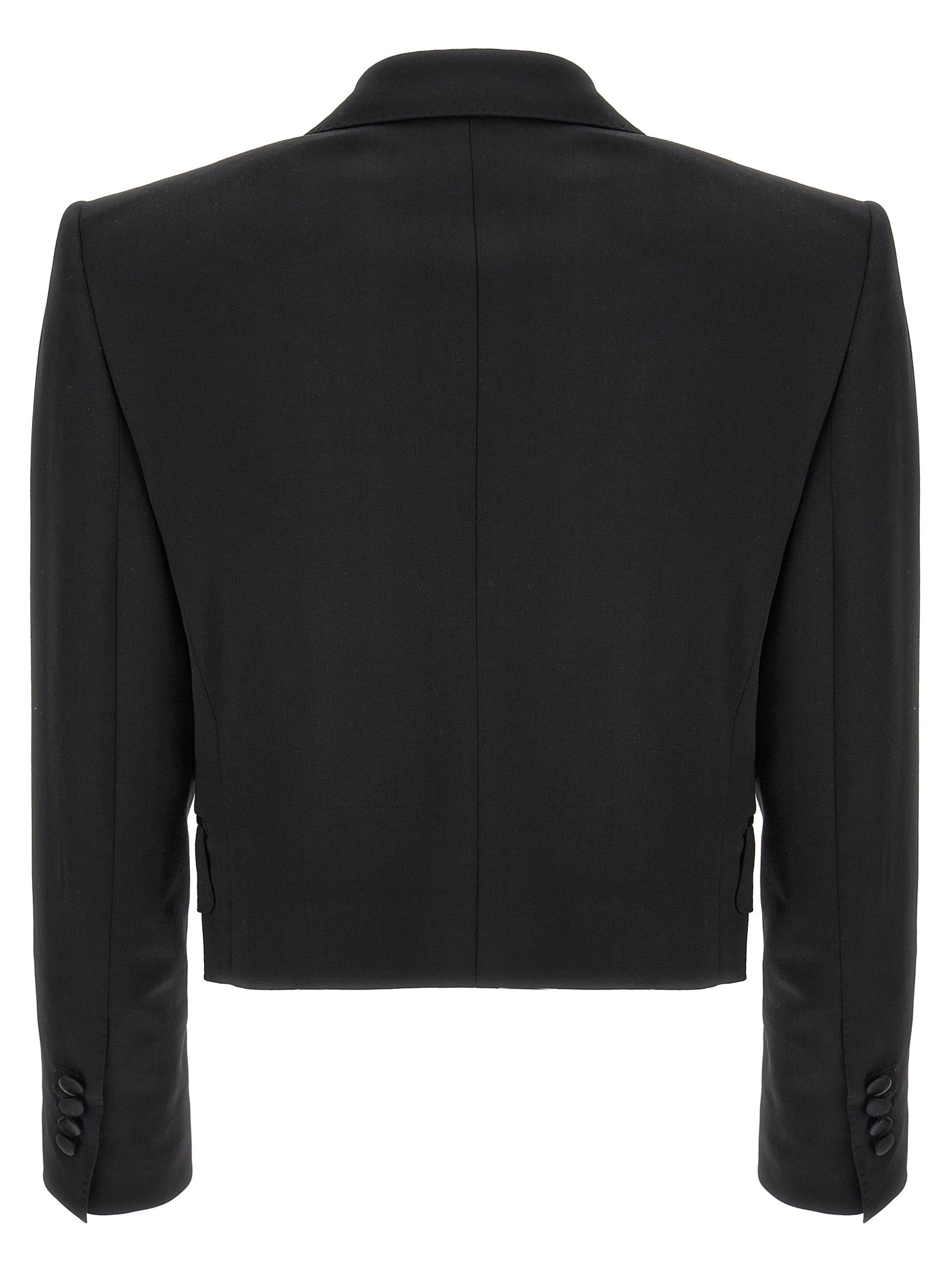 Dolce & Gabbana Black Virgin Wool Blazer