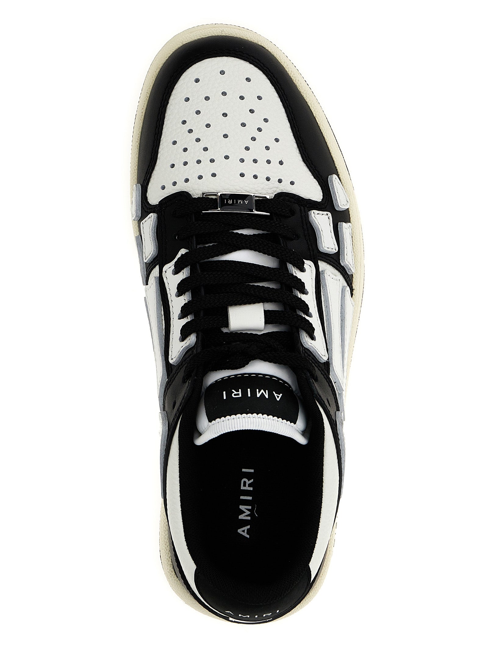 Amiri Bicolor Leather Low Top Sneakers