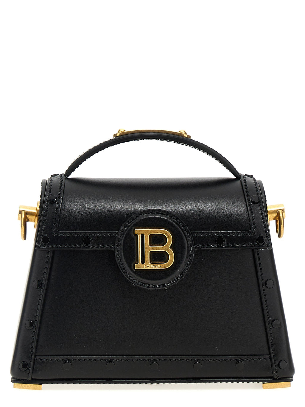 Balmain Black Calfskin Handbag