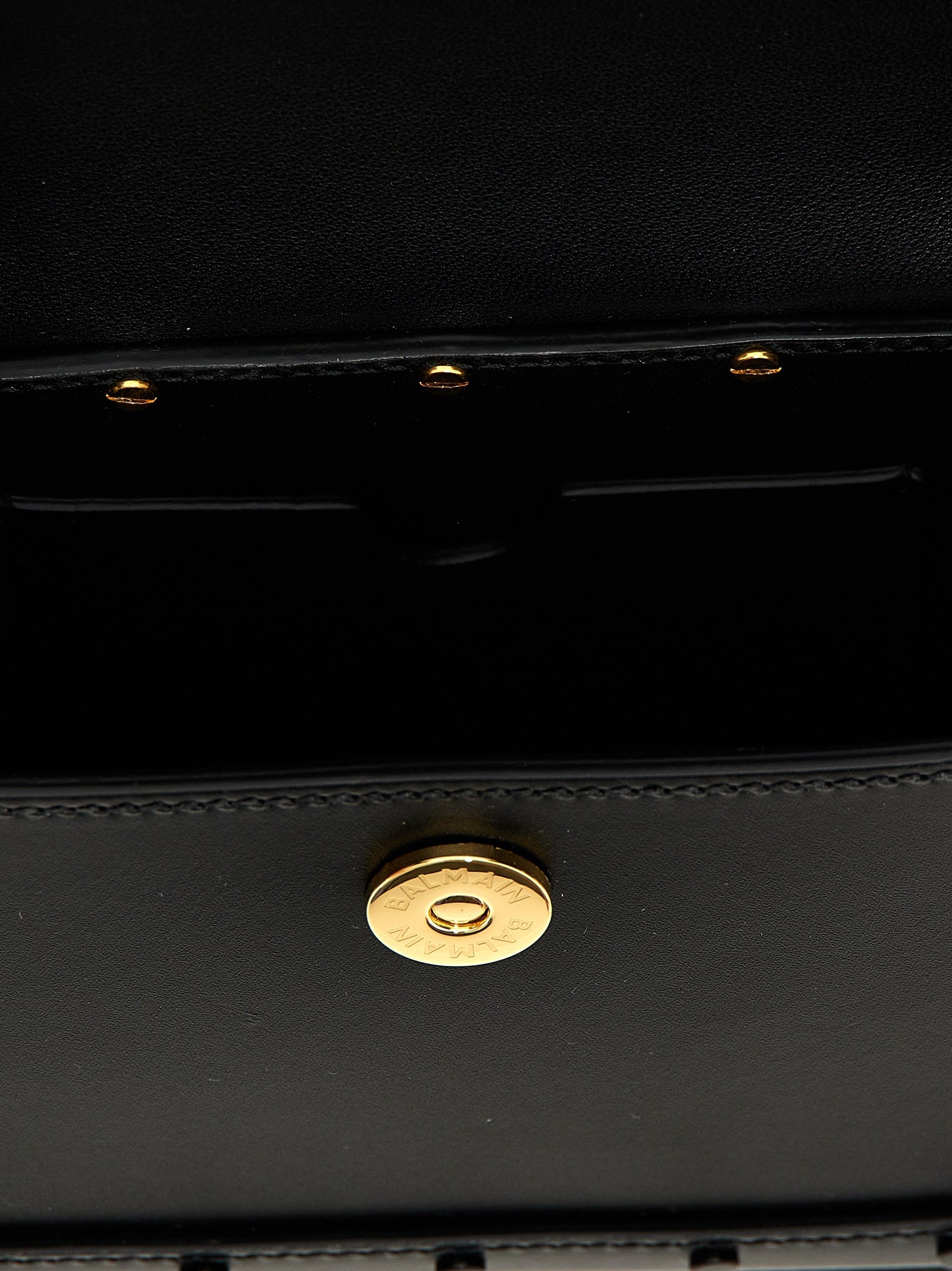 Balmain Black Calfskin Handbag