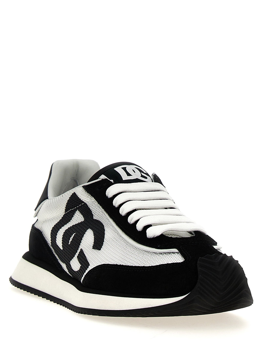 Dolce & Gabbana Bicolor Calfskin Athletic Sneakers