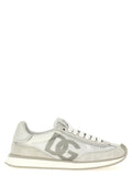 Dolce & Gabbana White Calfskin Athletic Sneakers