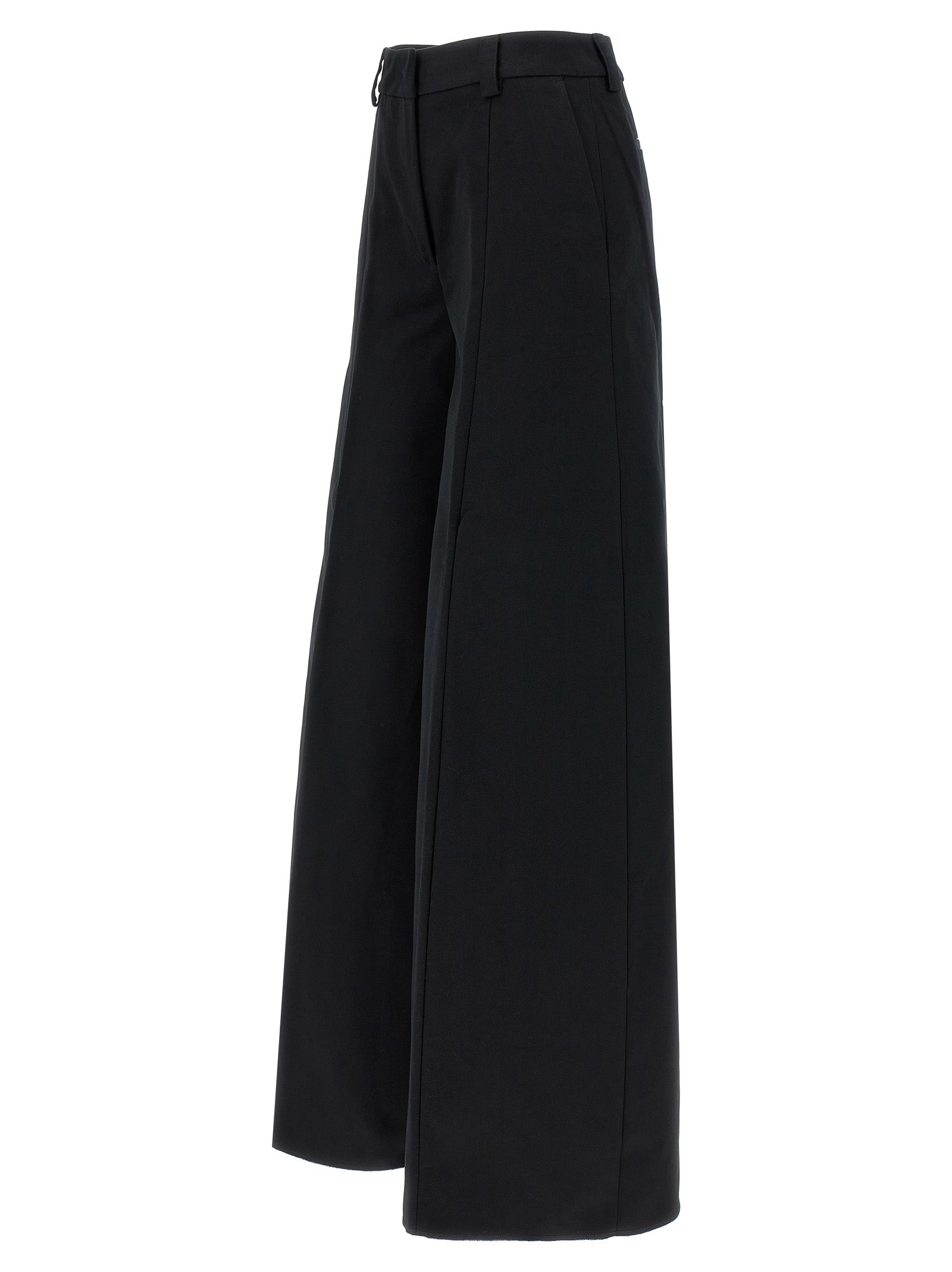 THELATEST Black Cotton Casual Pants