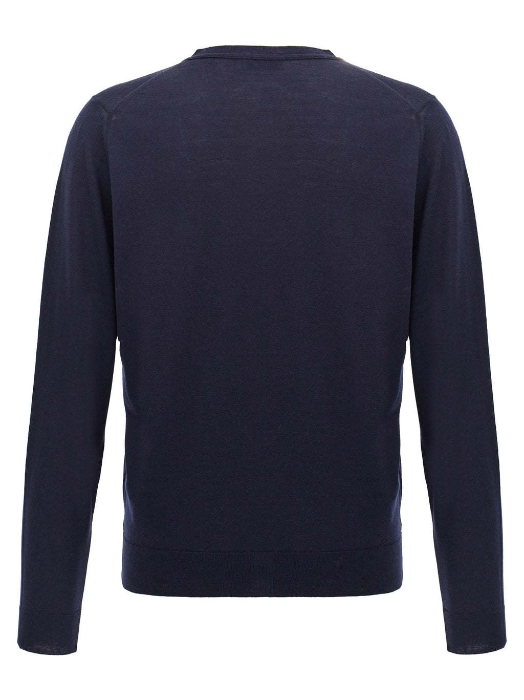 JOHN SMEDLEY Blue Wool Cardigan
