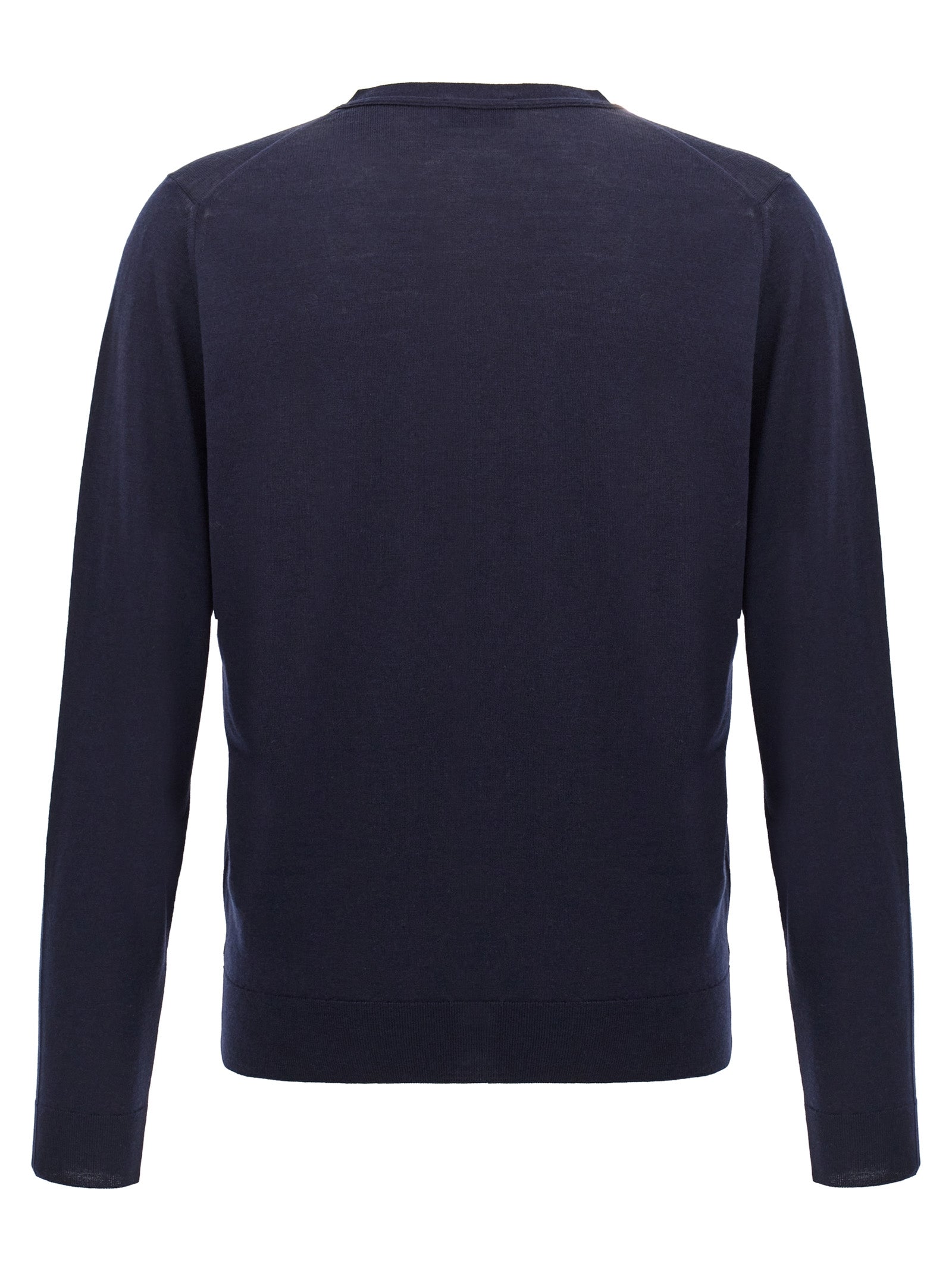 JOHN SMEDLEY Blue Wool Cardigan