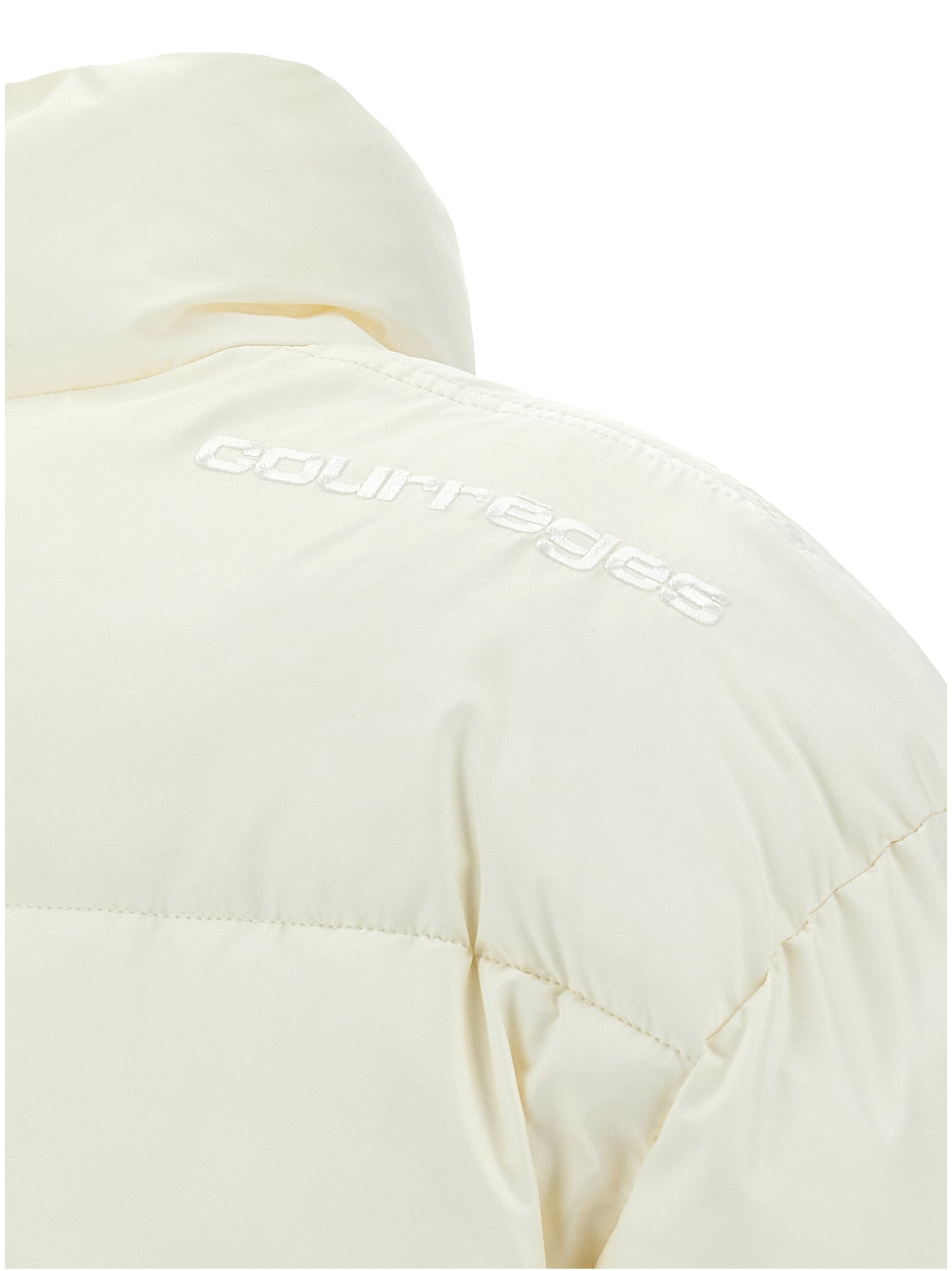 Courrèges White Polyester Full-Length Jacket