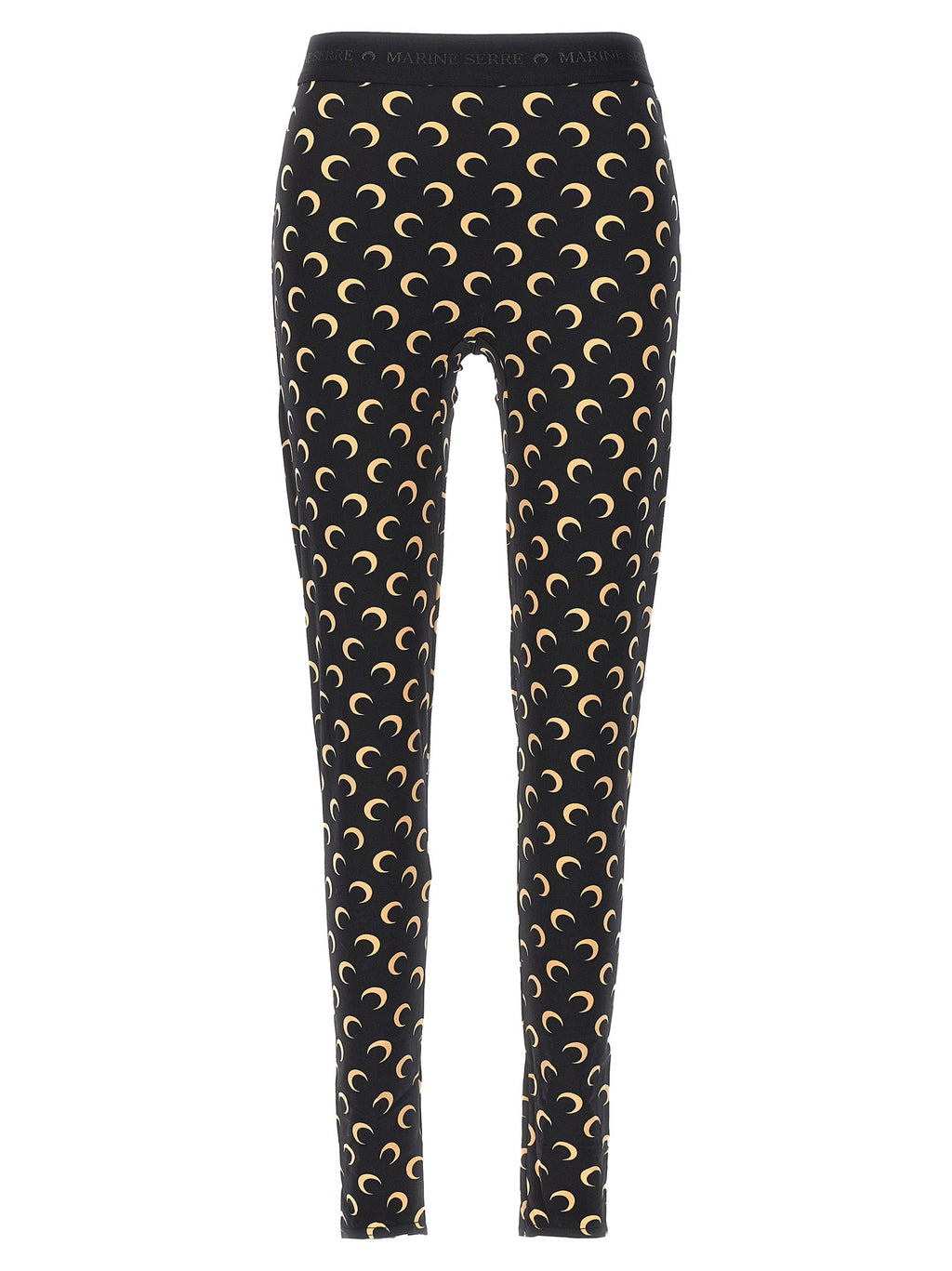 Marine Serre Black Polyamide Leggings
