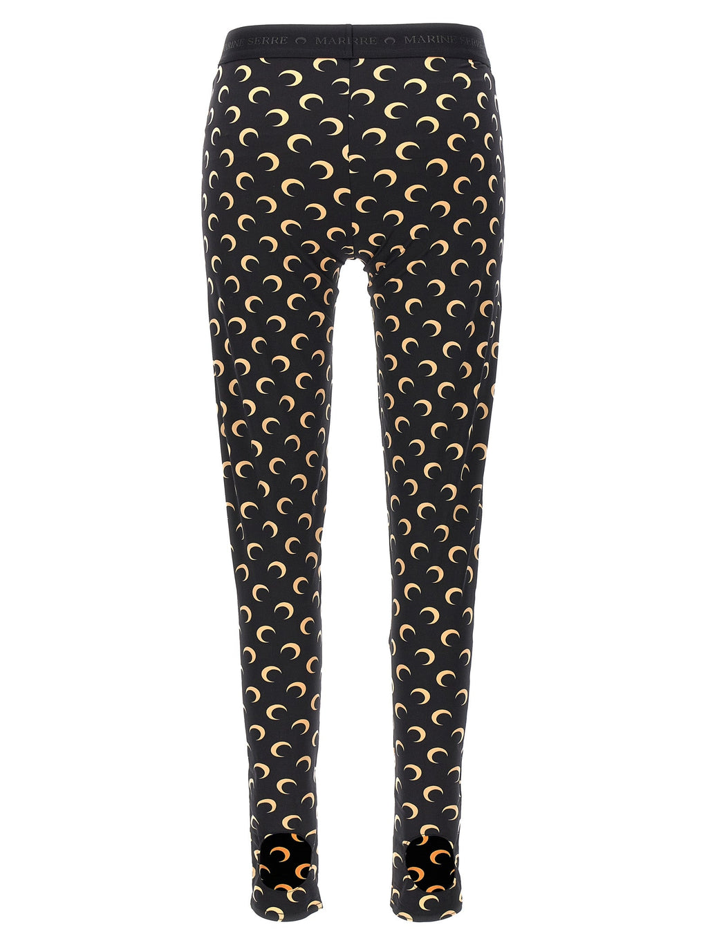 Marine Serre Black Polyamide Leggings