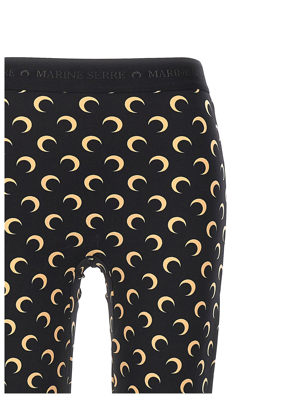 Marine Serre Black Polyamide Leggings
