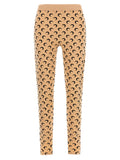 Marine Serre Beige Polyamide Leggings