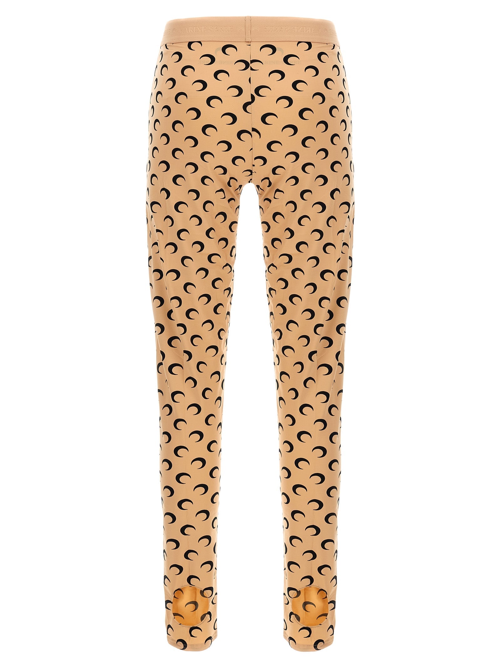 Marine Serre Beige Polyamide Leggings