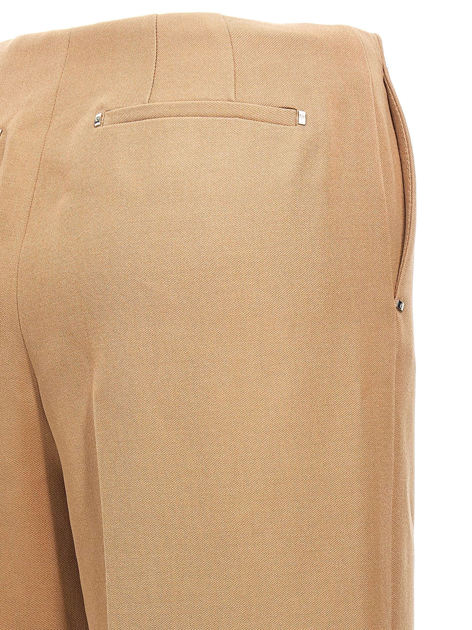 Fendi Beige Wool Dress Pants